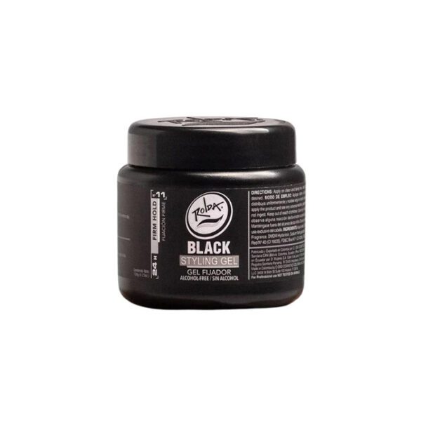 Gel fijador con fijación firme, no deja residuos y matiza canas.