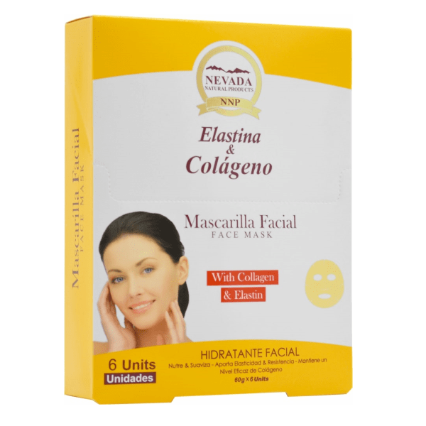 Mascarilla Facial Elastina 6 unidades